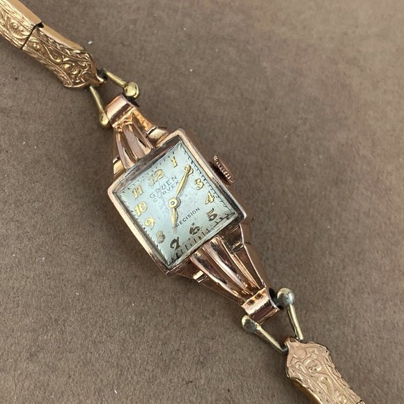 Vintage Gruen Curvex 17 Jewel 1940's Art Deco Ladies Watch 10K Rose Gold Filled - Picture 6 of 10